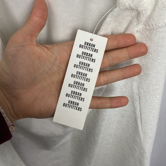 Urban Outfitters NWT Out From Under Airy Terry Halter Dress Cover Up - White - L - Picture 11 of 13